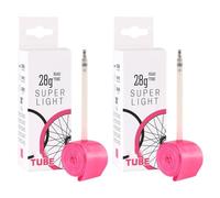 Eawfgtuw Valve Class-leading 28g Compact Puncture Resistant 456585mm Low Ultralight Resistant Seam 2pcs Pack 700x1832c Road For Bike Inner Tubes Including Pr(PV85mm)