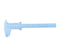 Eawfgtuw Vernier Calipers 0-150mm Plastic Measuring Tool with Double Rule Scale for Depth Height and Diameter, Black(Black)