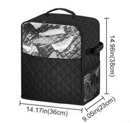 Eawfgtuw Vertical Mixer Dust Cover for Mixers, Water-Resistant Quilted Nylon Storage Bag with Pockets for 6, 7, 8 Quart Bowl(s)