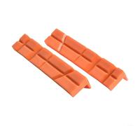 Eawfgtuw Vise Jaw Pads 2PCS Rubber Soft Jaw Protectors for 4/5/6 Inch Bench Vise Accessories, Workshop Clamp Pads and Drill Press Accessories for Wood, Metal(5inch Orange E)