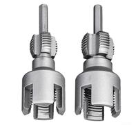 Eawfgtuw Water Pipe Threader Set, Professional Plumbing Tool, 20mm+25mm Internal External Thread Cutting Tool for PPR PVC Pipes 1/2 Inch 3/4 Inch Integrated Die