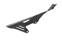 Eawfgtuw Water Transfer Carbon Fiber Chain Guard Cover for Surron For Light Bee For X160 X260, ABS Electric For Bike Chain Protector Shield Against Mud Splash and Scratches, 42x11x4cm