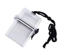 Eawfgtuw Waterproof Dry Box for Kayaking and Swimming, Sealed Plastic Sport Case with Lanyard for Phone Keys ID Cards, Airtight Storage Pouch for Rafting Surfing Diving (Grey)(transparent)