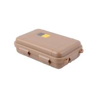 Eawfgtuw Waterproof Storage Box Sealed Case, Tool Dry Moisture-Proof Dust-Proof, for Valuable Electronic Camping Boating Fishing Swimming, Storage Box(Large Brown)