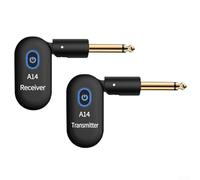 Eawfgtuw Wireless Guitar System,2.4GHz Guitar Wireless Transmitter Receiver, Rechargeable Digital Guitar System Cordless Electric Guitar Cable for Bass Electric Instruments