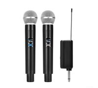 Eawfgtuw Wireless Microphone With 40H Battery, 200FT Range, One-to-Two Connection Technology For Video Recording, Home Parties, Rechargeable Receiver