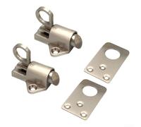 Eawfgtuw Zinc Alloy Fanlight Hook for Window Security Perfect for Sash Windows and Attics with 2 Pack Screws (Silver)