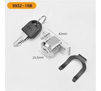 Eawfgtuwz Alloy Toolbox Lock with 180° Rotation for Cabinets and Drawers, Chrome Cabinet Insert Lock Mechanism with Keys, Long Lasting Security Hardware for Home and Garage Storage H