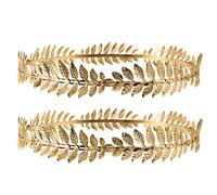 EAWIN 2 Pack Roman Laurel Crown Toga Leaf Gold Costume Accessory Headband for Greek Style Circlet Wedding Headpiece
