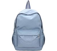EAXAY Rucksack, Lightweight School Bag,Plain Backpack Teenager Girls Boys Solid Color Large Capacity Rucksack Travel Laptop Bag With Two Bottle Pockets.(Blue)