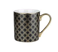 EAXAY Tea Cups， CeramicCoffee Mug, Coffee Mug Light Black Mug Frosted Texture 400ML Large Capacity Coffee Cup Breakfast Milk Cup