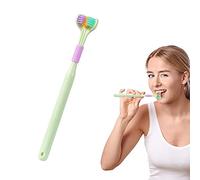 Eayoly 3-Headed Tooth Brush - Soft Bristle Toothbrush with 3 Head Design, Triple Toothbrush for Autistic & Special Needs Adults and Kids