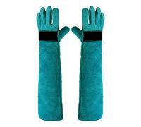 Eayoly Animal Handling Gloves, Anti-Bite Leather Protective Gloves Multi-Functional Cutting-proof and Anti-thorn Pet Handling Gloves