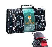 Eayoly Baby Changing Mat,Waterproof Changing Mat for Travel - New Born Changing Pad with Zipper Pocket, Oxford Fabric Diaper Changing Station