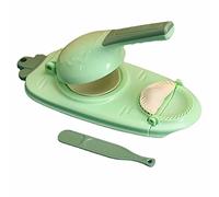 Eayoly Dumpling Maker, Manual Tortilla Pressing Tool, Dough Pastry Presser, Quick Dumpling Making in 10 Seconds, Portable Wonton Wrappers Mold, Plastic, Green
