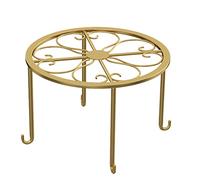 Eayoly Flower Pot Stand Iron Frame, Wrought Iron Pot Stand, Plant Stand Indoor Outdoor for Flower Pot, Cat Feet Design Metal Garden Container Round Supports Rack