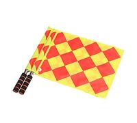 Eayoly Football Linesman Referee Flags - Football Linesman Flags Pieces of 2 | Checkered Referee Flags Stainless Steel Rod Sponge Handle, Linesman Flags for Sports Match Soccer