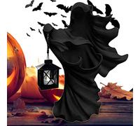 Eayoly Hell Messenger With Lantern - Halloween Ghost Figurines Light,Witch Decoration Lamp, The Ghost Looking For Light - Realistic Resin Ghost Sculpture Ghost Statue For Halloween Decoration