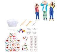 Eayoly Kitchen Role Toys - Kids Chef Set - Complete Cooking Supplies for the Junior Chef - Kids Baking Set for Girls & Boys, Real Accessories Utensils for the Curious Child