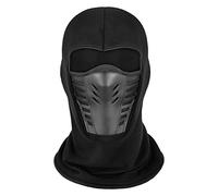 Eayoly Motorcycle Face | Ski Beanie - Cold Weather Balaclava Face with Air Vent, Windproof Fleece Thermal Neck Gaiter Full Face for Outdoor Cycling Black