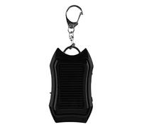 Eayoly Solar Bank Keychain, 1500mAh Large-capacity Battery Small Solar Charger Keychain Mobile Bank with Carabiner and LED Light, for Camping, Hiking