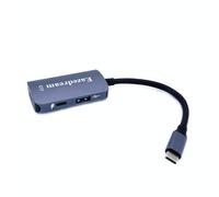 Eazedream Type-C Hub Adapter for Viture Xreal Rokid Rayneo AR Glasses (2 Type-C 1 USB)