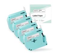 EazeID 9mm x 8m Label Tape Replacement for MK-221 MK221 Black on White