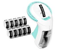 EazeID Embossed Label Maker Machine with Tapes, Retro Embossing Label Maker Manual, 3D Vintage Embosser Labeler with 10 Rolls 3/8 Inch Embossed Label Tapes for Home, DIY Scrapbooking Crafting