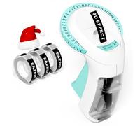 EazeID Embossing Label Maker Machine, Retro Embossed Label Maker Vintage, Portable Old School Embosser with 3 Rolls 3D 9mm 3/8 Inch Embossing Label Tapes for School Kids Items Home Office Organization