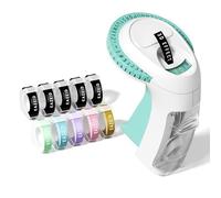 EazeID Embossing Label Maker Machine with-Tape, Retro Manual Label Maker Embossed, Vintage Embosser with 10 Rolls Macaroon 3D Embossing Label Tapes for Kid DIY Home School Supplies, Gifts