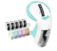 EazeID Embossing Label Maker Machine with Tapes, Retro Label Maker Embossed, Vintage Embosser Labeler with 10 Rolls 3D Color Embossing Label Tapes for Kid DIY Scrapbooking Supplies, Teachers Gifts