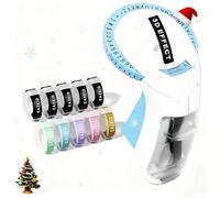 EazeID Embossing Label Maker Manual, Vintage Embossed Label Maker Machine with Tapes, Embosser Labeler with 10 Rolls Embossing 9mm Labels-Waterproof for Home Office School, DIY Crafting Scrapbooking