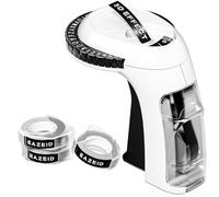 EazeID Embossing Label Maker, Vintage Embossed Label Maker, Retro 3D Embosser Balck Label Printer with 3 Tapes 3/8"(9mm), Old School Labeler Manual for Home Kids School DIY, Scrapbooking