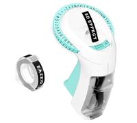 EazeID - Embossing Label Making Machine, Embossing Label Making Machine, Retro Printer with 1 Roll 3D Embossed Labels for Kitchen, School Supplies and Kids