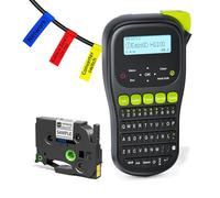 EazeID H1100 Label Maker Machine with-Tape Waterproof, Cabel Labeler Balck