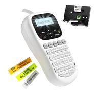 EazeID Label Maker Waterproof-Labels, Keyboard Label Maker Machine with-Tape12mm Laminated, Backlit Screen, Multiple Fonts & Symbols, Portable Inkless Labeler for Home Office School Use, H1100