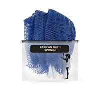 EAZHOP 2 Pack Net Sponge Exfoliating Net Long Body Scrubber with Hanging Loops Gentle Exfoliating Back Strap for Shower Bath Machine Washable 20 × 60cm (Blue)