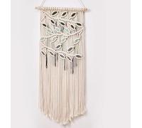 EAZHOPWoven Wall Hanging Boho Chic Geometric Art Decor,30x16inch Wall Tapestry for Backdrop over Bed Bedroom Nursery Dorm Classroom, Including Hanging Rod (A)