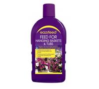 Eazifeed Feed for Hanging Baskets & Tubs | Indoor and Outdoor High Quality Plant Food For Healthy Growth, Bigger, Vibrant Longer Lasting Flowers | Ready to Use Fertiliser (500ml)