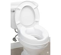 Eazy 4 Inch Raised Toilet Seat Without Lid, Secure Locking Toilet Seat Riser for Elderly, Disabled Adults, Toilet Aid for Hip, Knee or Pregnancy Recovery