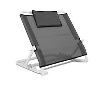 Eazy Adjustable Bed Backrest, Pre-Assembled 5-Position Foldable Backrest Pillow for Sitting Up in Bed, Bed Wedge, Removable Headrest and Cushion Support for Elderly, Pregnancy Recovery, and Home Use