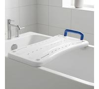 Eazy Bath Board for Elderly, Heavy Duty Disabled Bath Bench, Adult Transfer Board Adjustable to Fit Various Bathtubs, Bath Seat for Elderly with Grip Handle and Fast Drainage High Weight Capacity