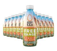 Eazy Egg Free Range Egg Whites Liquid 12 x 1L | Made in the UK from Eggs Free Range | Ambient Storage & 6 Month Shelf Life | For Baking, Shakes, Omelettes & Cocktails