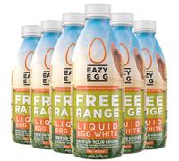 Eazy Egg Free Range Egg Whites Liquid 6 x 1L | Made in the UK from Eggs Free Range | Ambient Storage & 6 Month Shelf Life | For Baking, Shakes, Omele