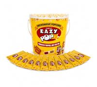 Eazy Pop Microwave Popcorn Buckets 10 x 85g - Butter or Salted Flavour Popcorn Bags | Cinema Style Microwave Popcorn Tub | Movie Night Snack Bucket Bundle Boxed Treatz (Bucket Butter 10 x 85g)