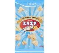 EAZY POP MICROWAVE POPCORN - SALTED FLAVOUR 85G - 16 PACK - FULL CASE - VEGETARIAN