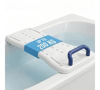 Eazy Premium Lightweight Bath Board for Elderly, Heavy Duty Adjustable Bath Bench, Transfer Board with Grip Handle, Fast Drainage, High Weight Capacity, Bath Seat for Disabled Adults, Bathroom Aids