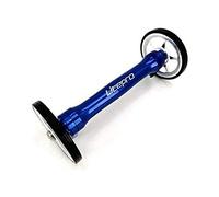 Eazy Wheels Extender for BROMPTON Folding Bicycle in BLUE Easy Wheels Extension (Extender + Silver Wheels)