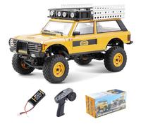EAZYRC FMS 1/24 FCX24M RC Crawler RTR, Land Rover Series with Licensed, 1/24 RC Truck 4X4 Mini RC Car with Lighting, 2.4Ghz Remote Control,Battery (Range Rover)