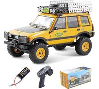 EAZYRC FMS 1/24 FCX24M RC Crawler RTR, Land Rover Series with Licensed, 1/24 RC Truck 4X4 Mini RC Car with Lighting, 2.4Ghz Remote Control,Battery (Discovery)